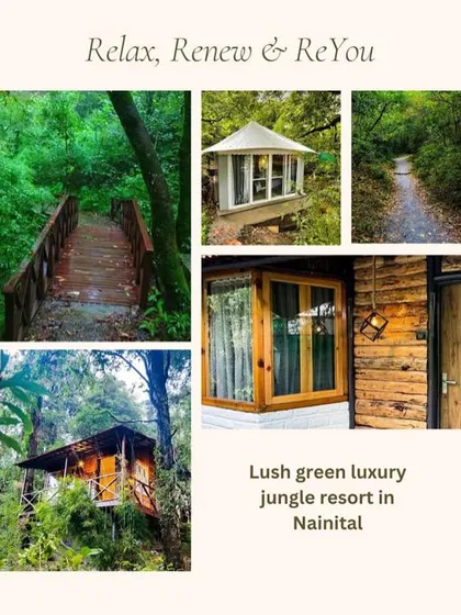 A glimpse of our retreat accommodation in Nainital. We choose lush, green luxury jungle resorts to ensure you can relax and renew in total comfort and serenity.