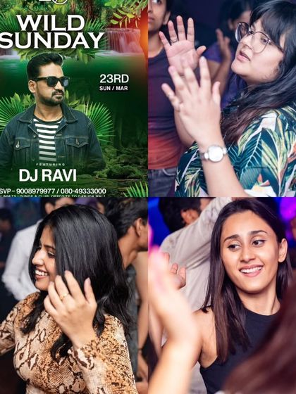 A collage for 'Wild Sunday' at Nolimmits, capturing the wild energy of the weekend finale.