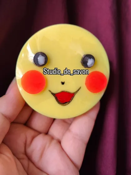 I choose you, Pikachu soap! I had so much fun trying to get all the details right on this one. It’s a perfect, nostalgic gift for any Pokémon fan's birthday party or just as a fun surprise.