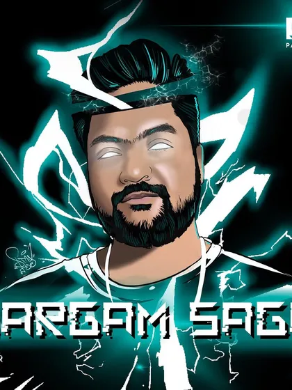 Here’s another vibe for music artists. I designed this electric cover art for Paranoxmusic's album "Sargam Saga," creating a high-energy visual for his dubstep sound.