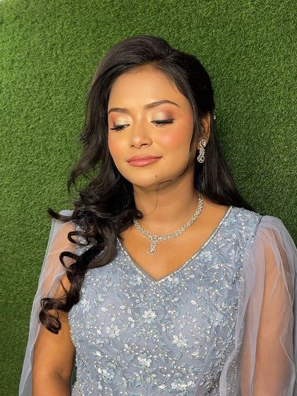 Another angle showcasing the soft glam. The focus is on a healthy glow and subtle definition, a perfect example of my signature style.