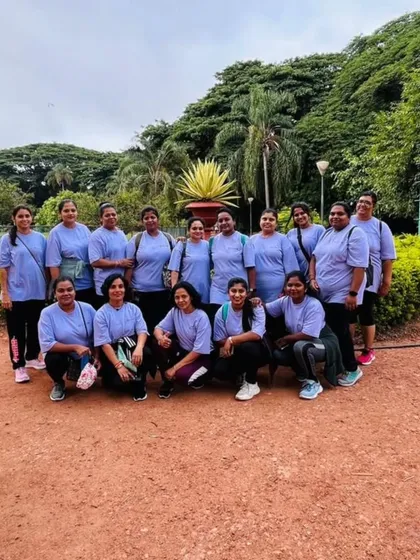 A group photo of our Deer Angels during our 10K walk. We are a team, supporting each other every step of the way.