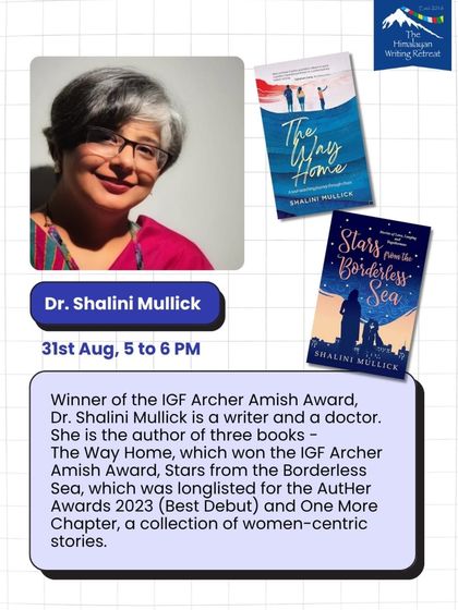 Here is a summary of Dr. Shalini Mullick's incredible achievements. As the winner of the IGF Archer Amish Award and author of three books, she brings invaluable experience to our community.