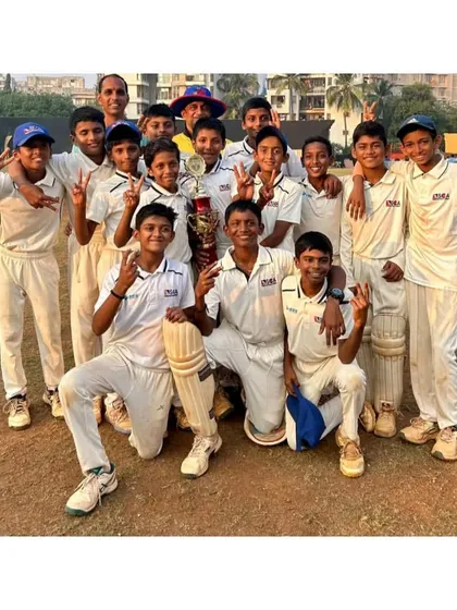 The victorious U-12 team after winning the Straight Drive Tournament. Another trophy added to our academy's cabinet.