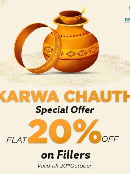 Alongside our Botox offer, we also provided a special discount on dermal fillers for Karwa Chauth, perfect for enhancing features or restoring volume ahead of the festival.