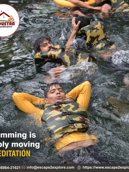 We believe swimming is a form of moving meditation. Here, guests enjoy a moment of fun and relaxation in the water.