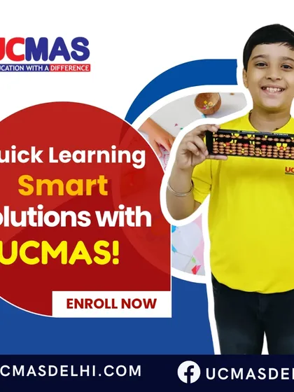 We offer quick learning and smart solutions for your child's educational needs. Enroll in UCMAS to give them the advantage of enhanced mental arithmetic and critical thinking skills.
