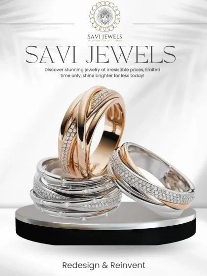 Variety in transformation. Here are three distinct band rings, each redesigned from older pieces. By combining different metals like rose and white gold and using various diamond setting techniques, we can create a piece that is truly one-of-a-kind.