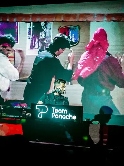 The visuals tell a story. At Chayageet Night, I pair retro Bollywood scenes with the music, creating a nostalgic journey for everyone.