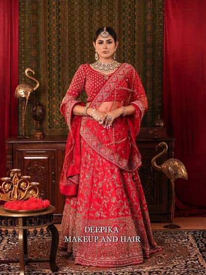 Deepika Makeup and Hair - Professional Makeup & Hair Academy Elegant North Indian & Fusion Bridal Styles photo 40