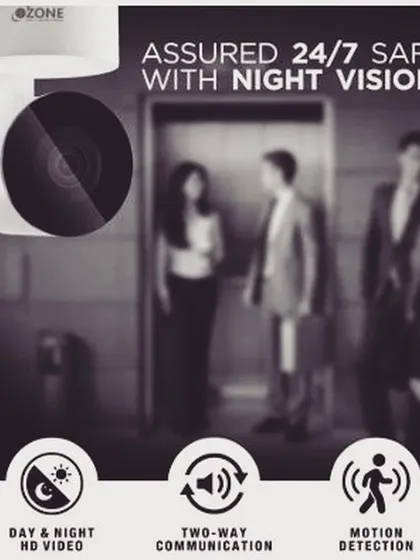 With features like day and night HD video and motion detection, our indoor camera guarantees assured safety. It is an ideal solution for monitoring entryways, hallways, or any critical area inside your home.