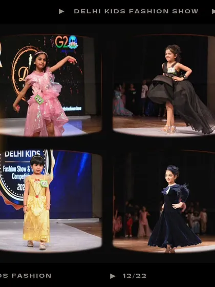 This collage captures the diversity of styles on our runway, from a delicate yellow dress to a dramatic black gown. Every child's unique fashion sense is celebrated here.