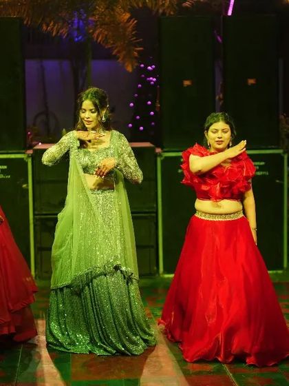 A synchronized step from the sisters' dance. I focus on creating clean lines and patterns that look visually stunning on stage.