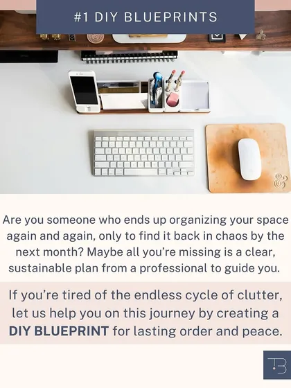My DIY Blueprint service is for those who are tired of the endless cycle of clutter. It provides a clear, sustainable plan from a professional to guide you toward lasting order and peace.