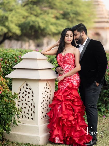 Further images showcasing my collection of modern gowns and lehengas. These photos provide different angles and details of each unique design, from romantic pre wedding shoots to elegant reception looks.