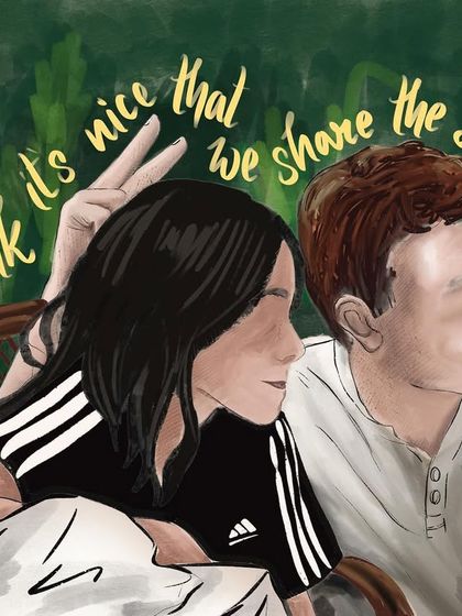 'Aftersun' is a film that left me speechless with its quiet melancholy. This illustration is my attempt to capture the fragile, beautiful bond between a father and daughter, and the feeling of looking back at a memory you can't quite grasp.