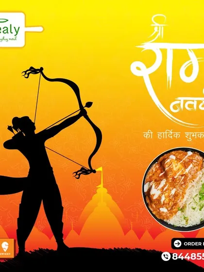Celebrating the auspicious occasion of Ram Navami. Let's honour Lord Rama with devotion and a pure, satwik meal to mark the end of Navratri festivities.