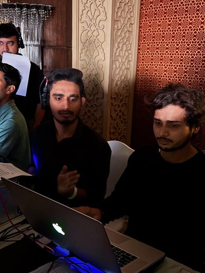 Our team at the console during the Forevermark brand launch. We are focused on executing a flawless show.