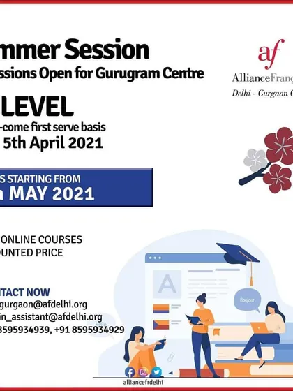 This graphic details our A1 Level course for the Summer Session at our Gurugram Centre. We offer 100% online courses with admissions on a first-come, first-serve basis.