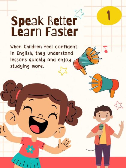 When children feel confident in English, they speak better and learn faster. They understand lessons more quickly and enjoy the process of studying, which creates a positive cycle of learning.