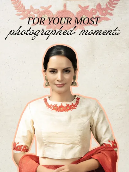My mood is somewhere between a modern woman and her grandmother’s traditions. This hand-embroidered blouse is for your most photographed moments, designed to be timeless.