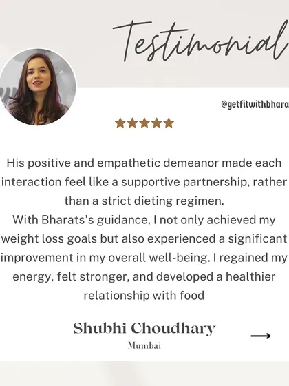 Shubhi describes our work as a supportive partnership, not a strict regimen. The goal is to regain energy, feel stronger, and build a healthier relationship with food.
