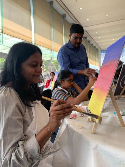 Paint Bar - Corporate Events & Team Building Classic Office Sip & Paint photo 85