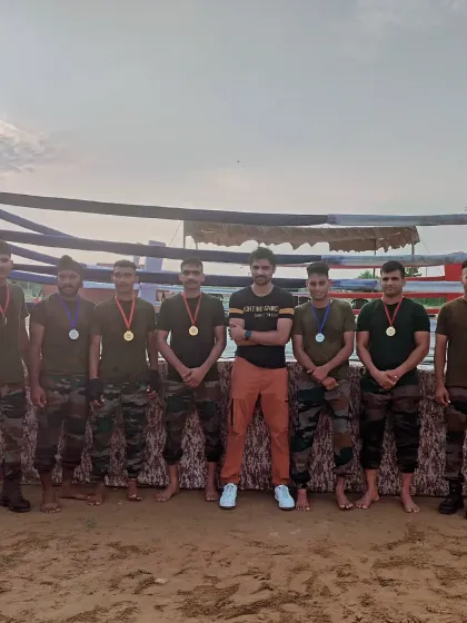 It is an honor to train the best. Here I am with some of India's finest soldiers after a BJJ and Kickboxing competition. We are proud to be their official combat sports training partner.