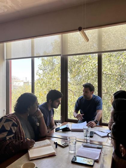 Our cafe entrepreneurship course includes field studies and guest lectures, like this session at Quick Brown Fox Café, to give aspiring owners real-world insights from established industry professionals.