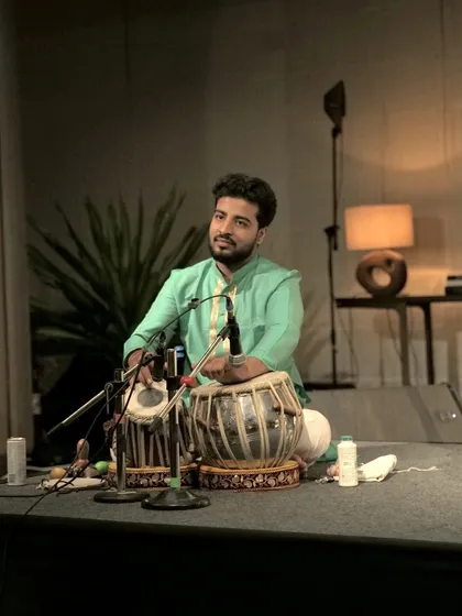 Another shot from the intimate concert setting in Hyderabad.