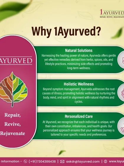 Our philosophy is simple: Repair, Revive, and Rejuvenate. We achieve this through natural solutions derived from herbs and spices, a holistic approach that targets the root cause of illness, and personalized care tailored to your unique constitution and health goals.