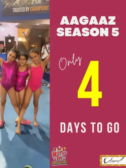 Only 4 days to go. Our young gymnasts are all smiles as they get closer to showcasing their skills at Aagaaz Season 5.