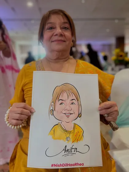 Age is no barrier to having fun. This guest's elegant smile was a joy to capture at the #NishDilHaaRhea wedding celebration.