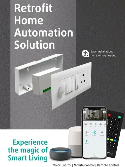 Worried about messy renovations? I specialize in retrofit home automation. This means I can make your home smart by fitting small modules behind your existing switches, with no need for new wiring or breaking walls.