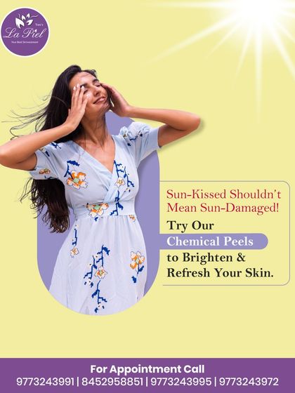 A sun-kissed look should not result in long-term sun damage. My chemical peel treatments are designed to gently exfoliate the top layers of the skin, helping to reduce the appearance of sun spots and refresh your overall complexion.