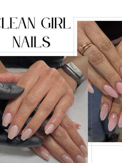 For the clean girl aesthetic, these simple nude and pink nails are the perfect choice. They are timeless, elegant, and always look polished.