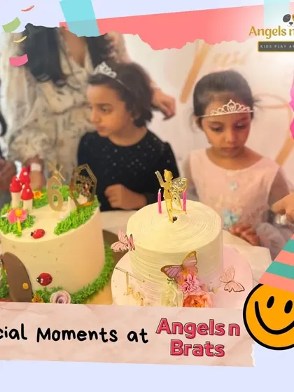 Two incredible themed cakes for a joint birthday party. One is a magical fairy garden and the other features a beautiful butterfly design, showing our ability to cater to different tastes.