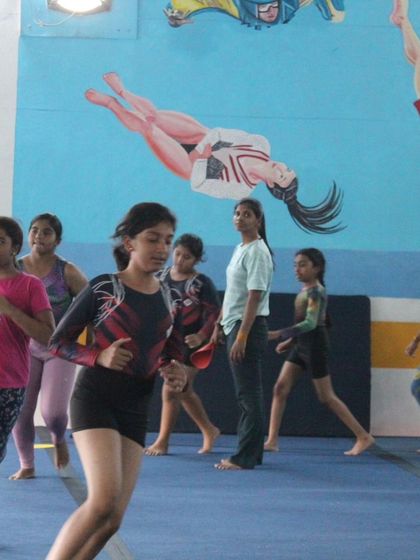 More moments from our fun-filled recreational classes, showing everything from hula hoop games and partner cartwheels to basic tumbling and trampoline jumps.