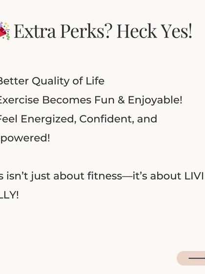 The extra perks go beyond physical health. This type of exercise improves quality of life, makes movement enjoyable, and leaves you feeling energized, confident, and empowered.