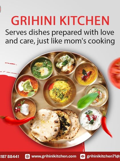 My kitchen serves dishes prepared with love and care, just like mom's cooking. This thali is a reflection of that promise.
