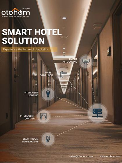 We offer a complete smart hotel solution that connects every aspect of the room, from intelligent lighting and curtains to smart door locks and temperature control. This creates a seamless, futuristic experience for guests.