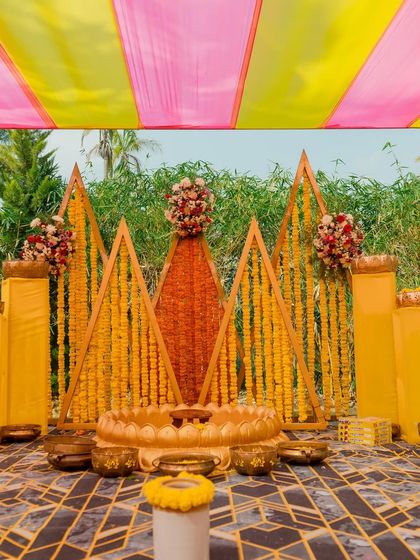 Wedding Stories - Event Design & Decor Vibrant Haldi Ceremonies photo 17