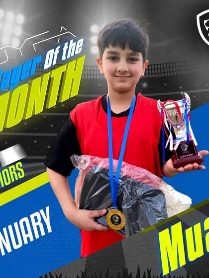 Muaz, our Sub-Junior Player of the Month for January, recognized for his hard work.