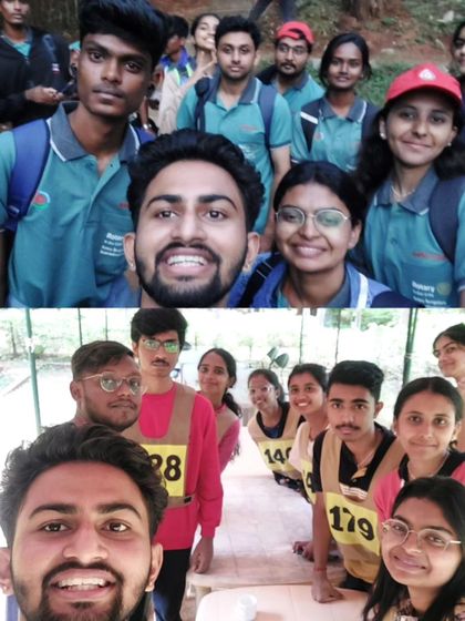 A duplicate of selfies with fellow participants at the RYLA camp. It was three days packed with thrills and learning.