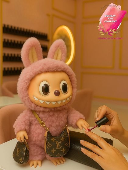 Even the trendy Labubu knows where to get the best nails in town. We had a little fun with this viral character, because who doesn't love a fresh manicure?