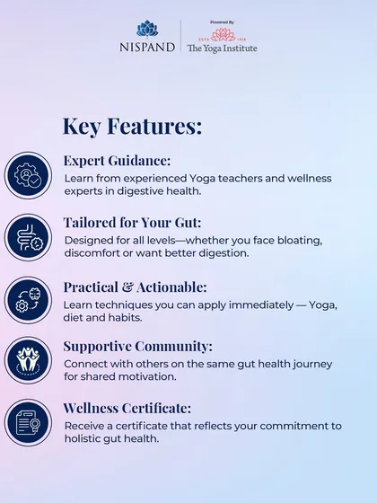 Our masterclass on digestive health offers expert guidance, practical techniques, and a supportive community to help you on your gut health journey, complete with a wellness certificate.