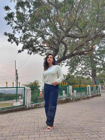 Looking up at the trees, feeling a sense of peace. The name of my farm stay, JustaFarms, reflects this simple, back to basics philosophy.