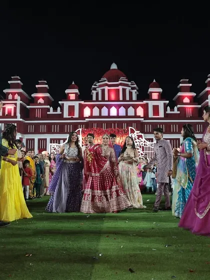 The wedding celebration in full swing. We manage the crowd and the event flow so that family and friends can fully participate in the joyous occasion.