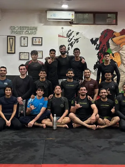 Another angle of the team after a tough No-Gi session. Every person in this photo is part of what makes our club a family.