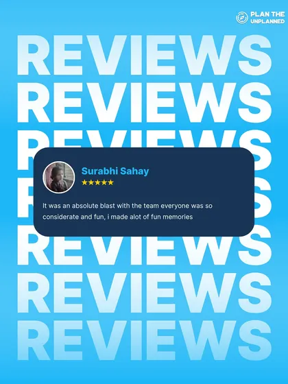 Surabhi's review says it was an "absolute blast" and that she made a lot of fun memories. This is the kind of feedback that fuels our passion.